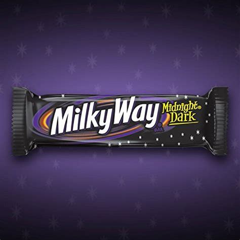Milky Way Single Size Candy Bars Midnight Dark Chocolate Caramel