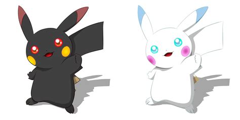 Pikachu Black And White Renders By Helenha On Deviantart