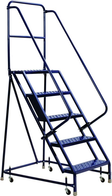 Louisville Ladder Gsw1605 Rolling Warehouse Ladder With 16 Inch Step