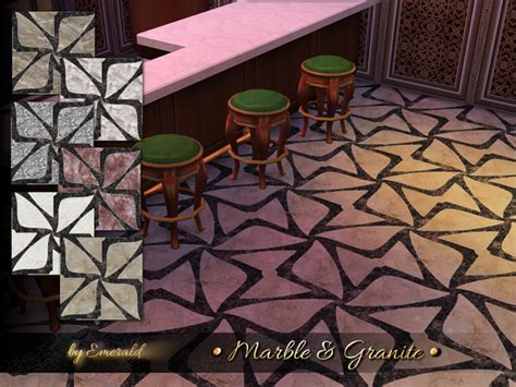 Marble And Granite Designs By Emerald At Tsr Sims 4 Updates