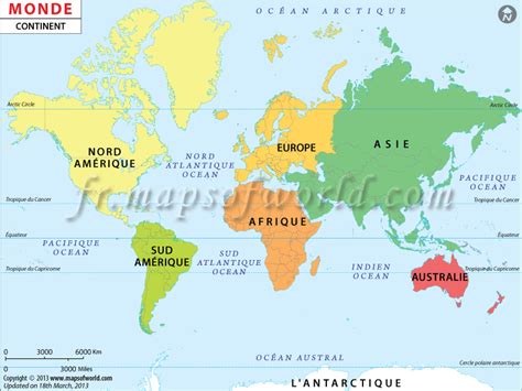Carte Du Monde Avec Nom Des Continents Et Ocean My Blog