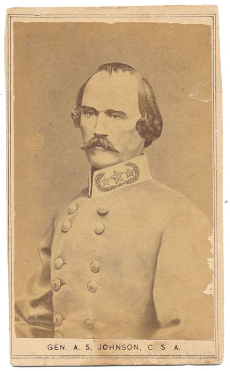 Cdv Of Confederate General Albert Sidney Johnston — Horse Soldier