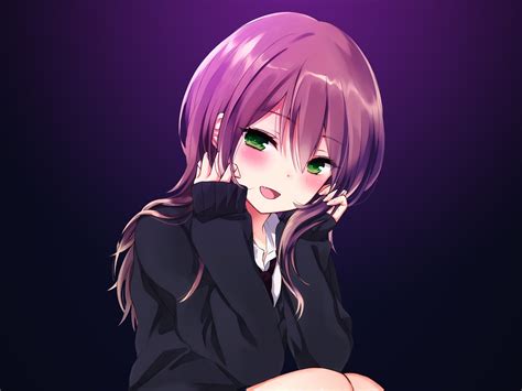 Anime | anime 4k resolution ultra hd 4k anime wallpapers, desktop backgrounds hd. Purple hair cute girl 2017 Anime Poster 4K Ultra HD Preview | 10wallpaper.com