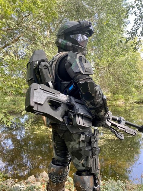 My Halo Odst Cosplay All Eva Foam Build Except Visor Smg And Pistol