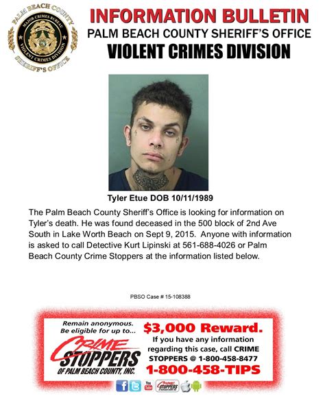 The Palm Beach County Palm Beach County Crime Stoppers