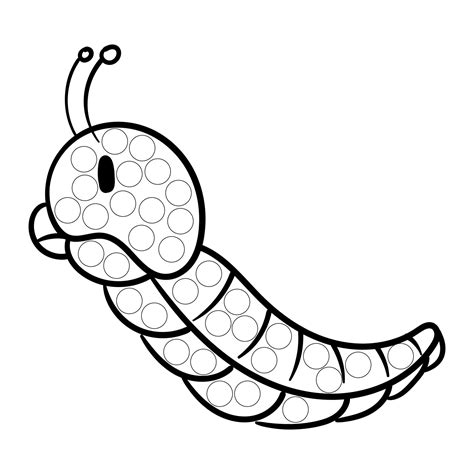 10 Best Caterpillar Dot Art Printables Artofit