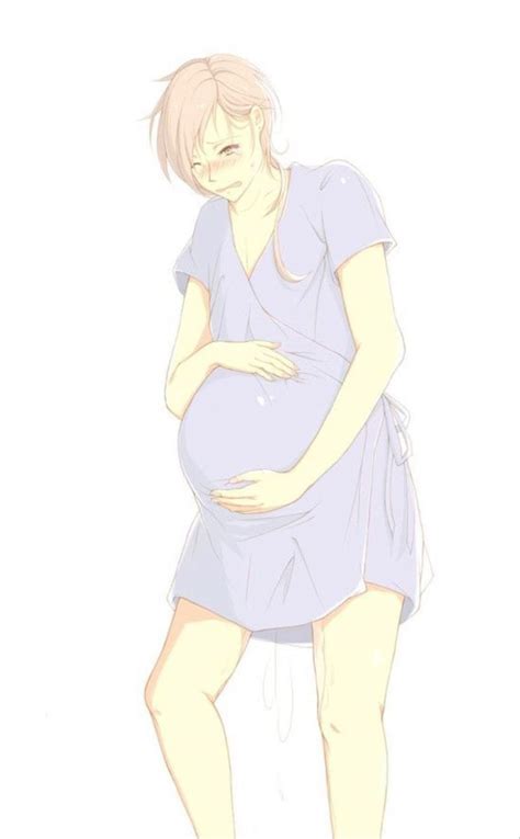 A Drawing Of A Pregnant Woman In A Blue Dress With Her Hand On Her Belly