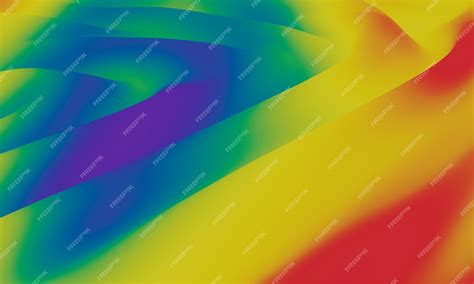 premium photo 3d abstract gradient rainbow color wavy lgbtq background