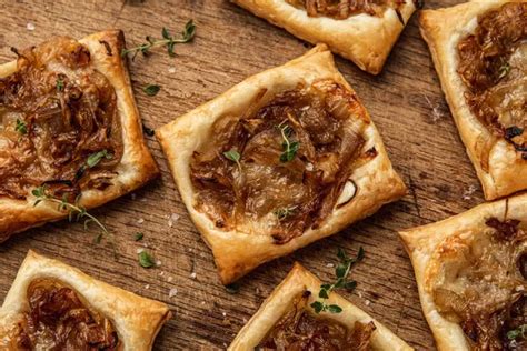 Caramelized Onion Puff Pastry Tarts Domino Sugar