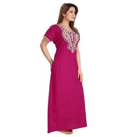 Embroidered Cotton Ladies Nighty At Rs 180piece In Hubli Id 17994009633