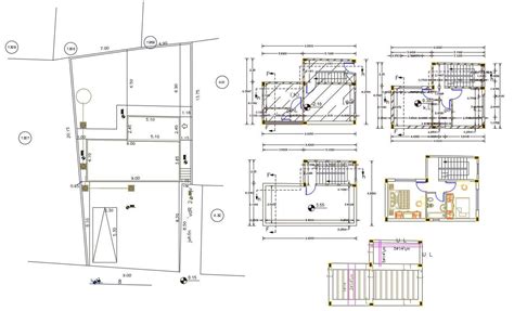 Small 2 Bhk House Plan Autocad Drawing Cadbull