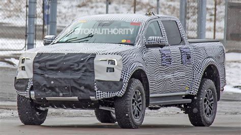 2022 Ford Ranger Raptor Spy Shots Mid Size Performance Truck Coming