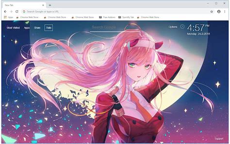 Zero Two Hd Wallpapers New Tab Themes Hd Wallpapers And Backgrounds