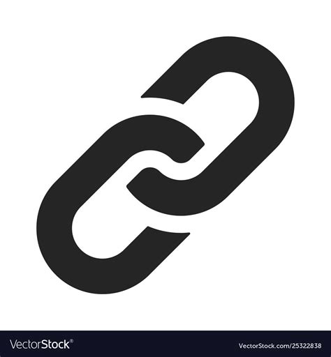 Link Chain Icon Hyperlink Royalty Free Vector Image
