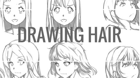 Manga, the japanese equivalent of comic. Drawing different styles of anime/manga hair Clip Studio Paint - YouTube
