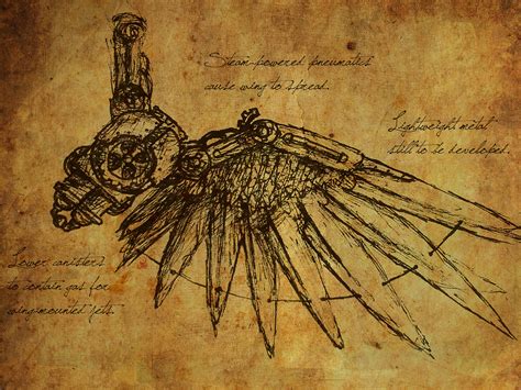 Steampunk Da Vinci Flying Machine Sketch Jordan Storey Flickr