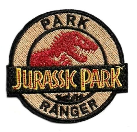 Jurassic Park Jurassic World Movie Logo Park Ranger 3 Embroidered Patch Diy Iron On Sew