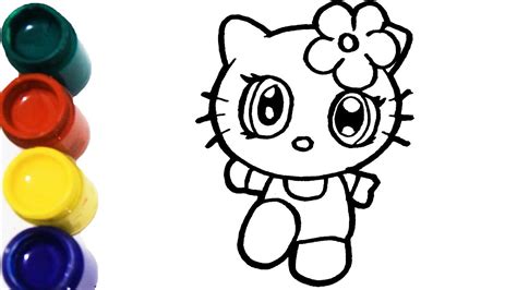 Menggambar Dan Mewarnai Hello Kitty Untuk Anak San Art19 Youtube