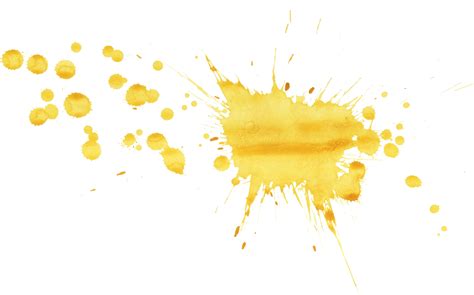 20 Yellow Watercolor Splatter Png Transparent 로고