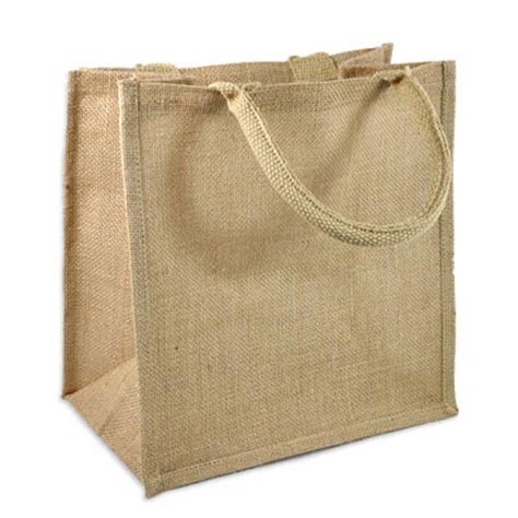 Large Wholesale Burlap Tote Bags With Full Gusset Tj888 Set Of 12