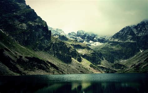 Wallpaper Landscape Mountains Hill Lake Nature Reflection