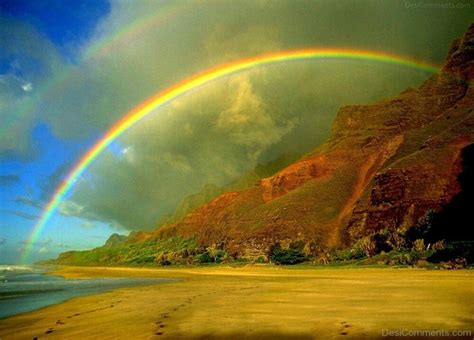 Beautiful Rainbow Nature Mountain Desi Comments
