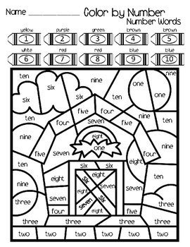 This collection of free number worksheets focuses on the numbers 1 through 10. Color By Number: Numbers 1 - 10: Farm Theme by The Speckled Frog