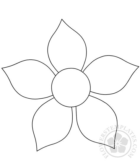 Cut Out Printable Flower Template Printable Templates
