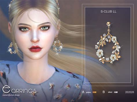 The Sims Resource S Club Ts4 Ll Earrings 20226