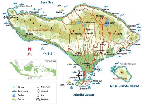 Gambar Peta Bali Lengkap Thegorbalsla