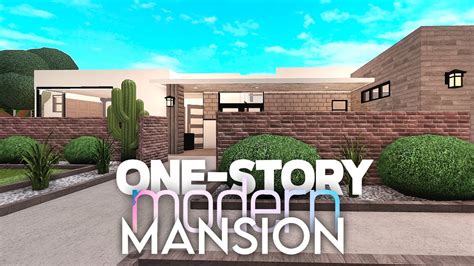 One Story Modern Mansion Bloxburg Speed Build No Gamepass Free My Xxx