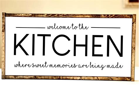 Kitchen Wall Decor Kitchen Wooden Sign Kitchen Signs Etsy