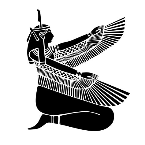Free Images Maat Pharaohs Ancient Silhouette History Justice Egyptian Egypt Wings