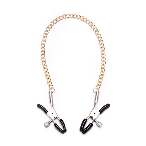 Erotic Stainless Steel Nipple Clamps With Bucket Bdsm Bondage Fetish