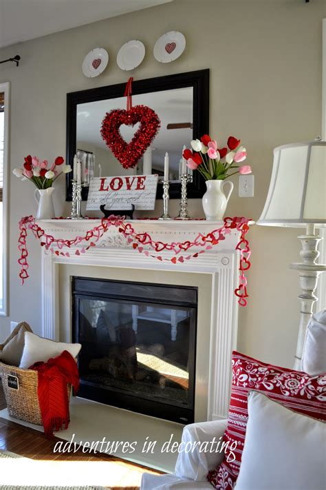 Adventures in Decorating: 2015 Valentine Mantel/Heart and ...