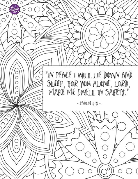 Bible Memory Verse Coloring Page Psalm 48 Allmomdoes
