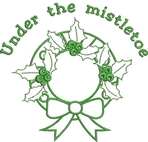 Under The Mistletoe Embroidery Designs Free Machine Embroidery Designs