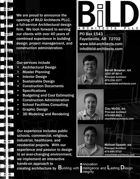 BiLD Architects | WE ARE PROUD TO ANNOUNCE…..