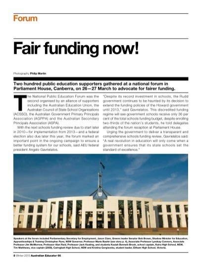 Fair Funding Now Australian Education Union