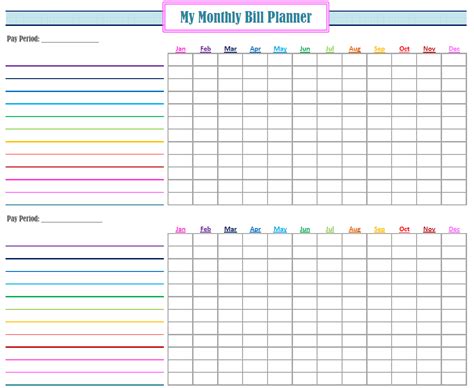 It's an easy way to catch oversights before they result in late fees and added interest. Monthly Bill Organizer Printable | charlotte clergy coalition