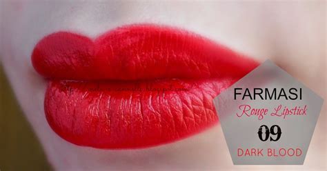 Mela E Cannella Farmasi Rouge Lipstick 09 Dark Blood