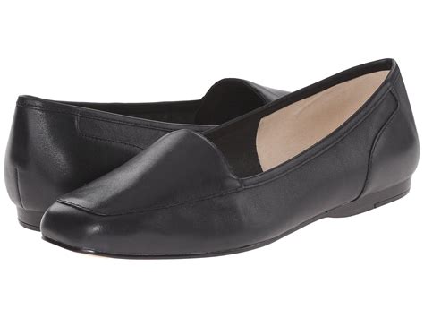 Bandolino Liberty Black Leather Womens Slip On Shoes In Black Lyst