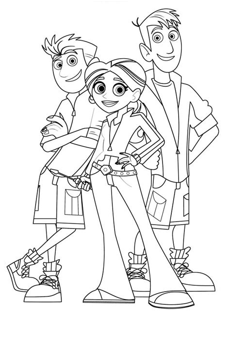 Desenho De Amigos De Aventuras Os Kratts Para Colorir Tudodesenhos