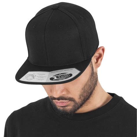 Buy Flexfit 110 Fitted Snapback Cap Black One Size