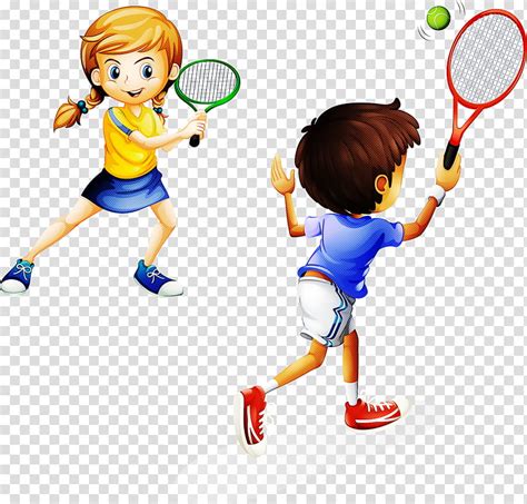 Girls Playing Tennis Clipart Png