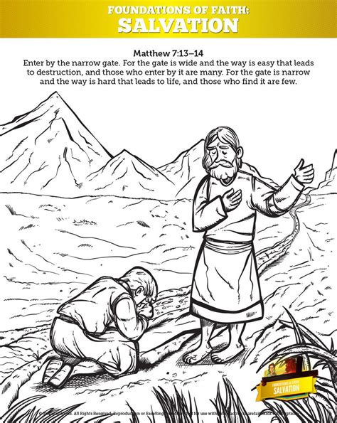 Use crayola® crayons, colored pencils, or markers to decorate the flowers. Matthew 7 Plan of Salvation Coloring Pages For Kids: Your ...