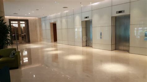 Elevators In A Lobby Of Modern Building Stock Image Image Of Access