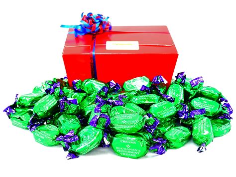 Pretty gift box for hand cream. Chocolate Peppermint Creams Gift box - DaffyDownDilly