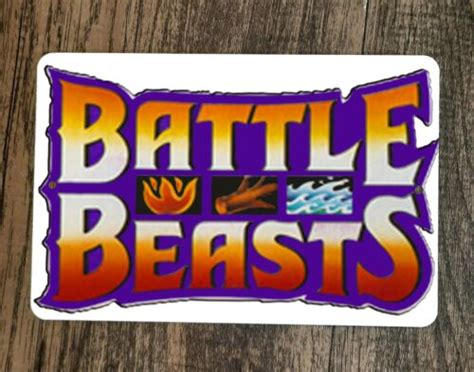 Battle Beasts Logo Retro 80s Toys 8x12 Metal Wall Sign Poster Sign Junky