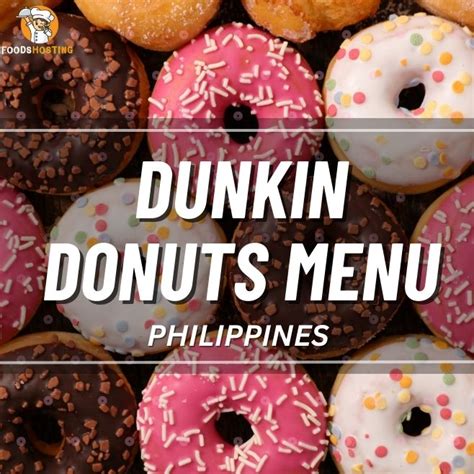 Dunkin Donuts Menu With Price List 2023 Updated 58 Off